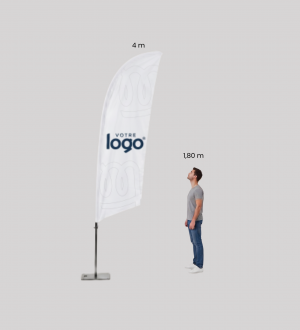 Fly Banner Voile L Personnalisé - Pack Complet
