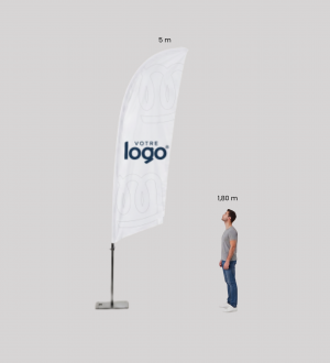 Fly Banner Voile XL Personnalisé - Pack Complet