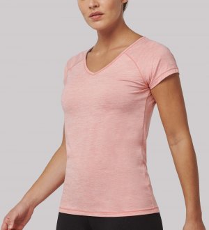 T-shirt de sport pour femme Pa4020 en polyester recyclé, coloris Marl Pink