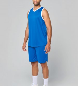 mannequin homme de face portant le Short de basket-ball homme personnalisable 