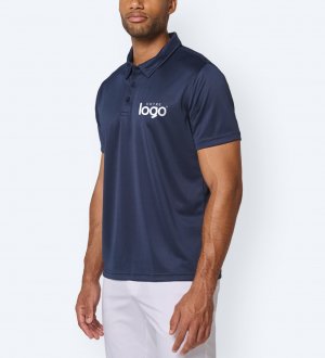 Polo de sport pour homme PA482 en coloris navy avec votre logo