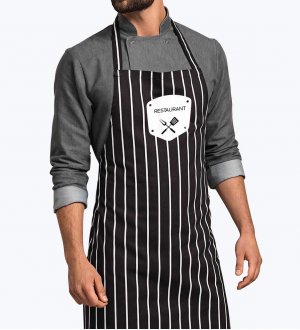 Tablier bavette personnalisé Tablier de cuisine vintage personnalisé