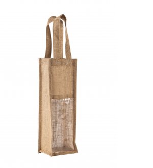 Sac jute pour bouteille à personnaliser