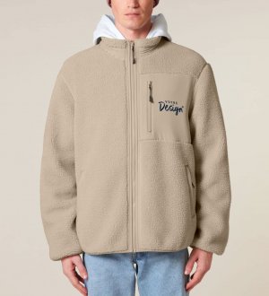 mannequin homme de face portant la Sherpa Brooker personnalisable