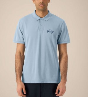 mannequin homme de face portant le Polo Coaster Vintage personnalisable