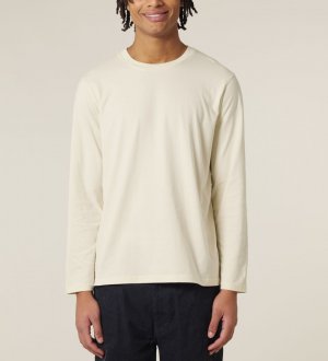 mannequin homme de face portant le t-shirt Creator 2.0 Long Sleeve en natural raw