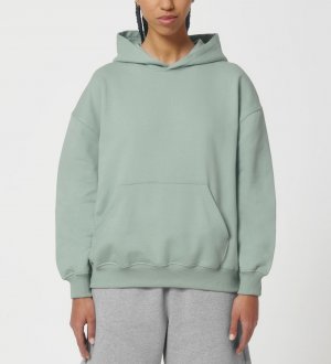 mannequin femme de face portant le Sweat à capuche oversized à personnaliser - Cooper Dry mannequin femme de face portant le Sweat à capuche oversized à personnaliser - Cooper Dry