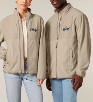 Visuel de la veste polaire Trekker STJU242 unisexe sur un homme et une femme Visuel de la veste polaire Trekker STJU242 unisexe sur un homme et une femme