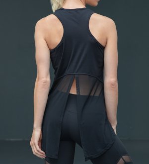 Débardeur dos ouvert pour femme à personnaliser TL507 en noir Débardeur dos ouvert pour femme à personnaliser TL507 en noir