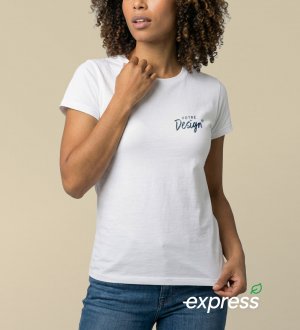 T-shirt bio femme à personnaliser en livraison express