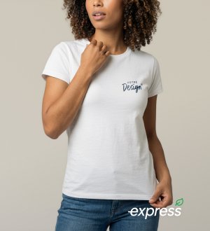 T-shirt bio femme à personnaliser en livraison express