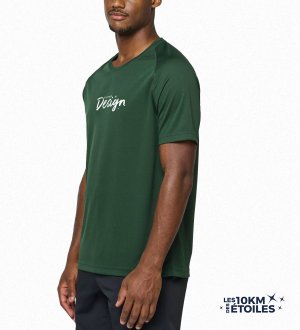mannequin homme de face portant le T-shirt homme col rond 10 km des Étoiles personnalisable