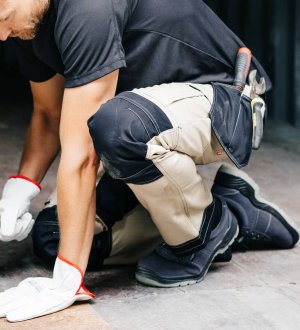 Pantalon de travail stretch bicolore