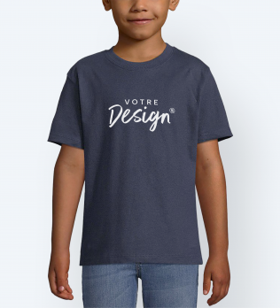 Mannequin enfant de face portant le t-shirt 11770 - IMPERIAL-KIDS couleur french marine Mannequin enfant de face portant le t-shirt 11770 - IMPERIAL-KIDS couleur french marine
