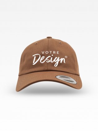 Casquette dad cap 6245CM Tan personnalisée avec votre logo brodé sur la face avant Casquette dad cap 6245CM Tan personnalisée avec votre logo brodé sur la face avant