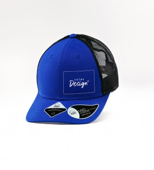 Casquette AT173 vue de 3/4 à personnaliser avec votre design ou logo en colori Black Royal