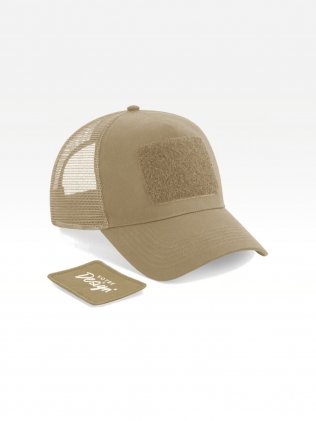 Exemple de marquage personnalisé sur la casquette Filet Réglable à l'Arrière avec Patch Amovible B641 Exemple de marquage personnalisé sur la casquette Filet Réglable à l'Arrière avec Patch Amovible B641