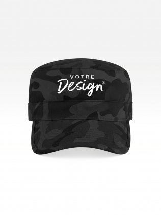 Exemple de marquage personnalisé sur la casquette army camouflage BF033 en coloris Urban Camo