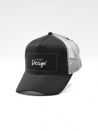 Exemple de marquage personnalisé sur la casquette Trucker filet BF640