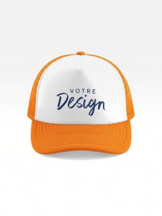 Exemple de marquage personnalisé sur la casquette trucker enfant BF64B Exemple de marquage personnalisé sur la casquette trucker enfant BF64B