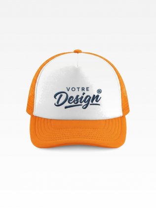 Exemple de marquage personnalisé sur la casquette trucker enfant BF64B Exemple de marquage personnalisé sur la casquette trucker enfant BF64B