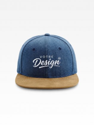 Exemple de marquage personnalisé sur la casquette Snapback Daim BF668