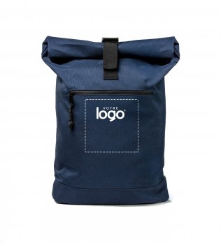 Vue de face du sac à dos enroulable BG286 couleur Navy Vue de face du sac à dos enroulable BG286 couleur Navy