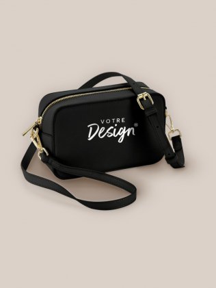 Sac à main personnalisable BG758 noir, personnalisé avec votre design Sac à main personnalisable BG758 noir, personnalisé avec votre design