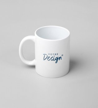 Mug blanc personnalisé avec votre logo dans la zone de personnalisation