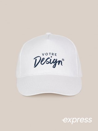 Exemple de marquage personnalisé sur la casquette Express CASEXPRESS Exemple de marquage personnalisé sur la casquette Express CASEXPRESS