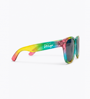 Lunettes de soleil multicolores arc-en-ciel personnalisable Lunettes de soleil multicolores arc-en-ciel personnalisable