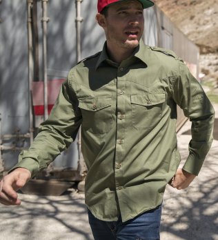 Chemise personnalisable Trophy en coloris Vert Militaire