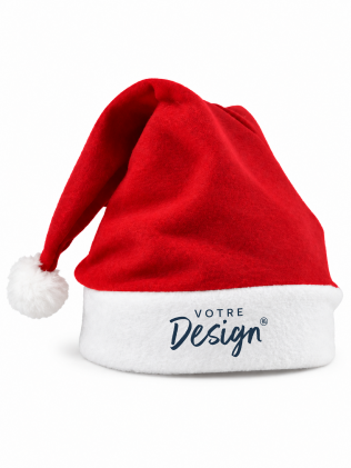 Bonnet de noël rouge et blanc personnalisable Bonnet de noël rouge et blanc personnalisable