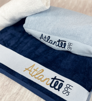 drap de bain vue logo