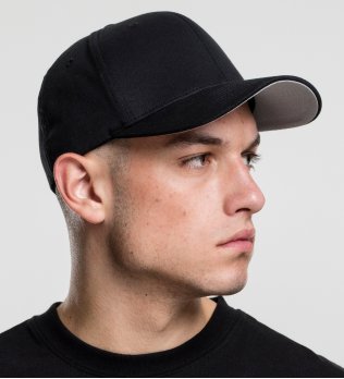 Casquette Flefit Wooly Combed en coloris Black