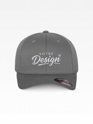 Exemple de marquage personnalisé sur la casquette - Flexfit Wooly FX6277 Exemple de marquage personnalisé sur la casquette - Flexfit Wooly FX6277