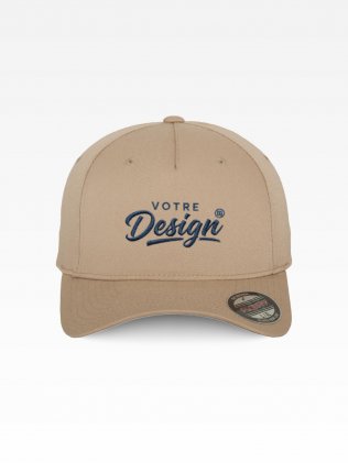 Casquette personnalisée stretch FX6560 Khaki personnalisée Casquette personnalisée stretch FX6560 en coloris Khaki, personnalisée avec votre logo brodé