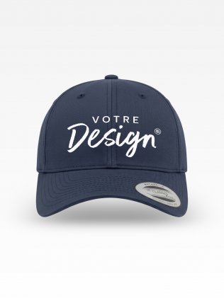 Casquette snapback FX7706 personnalisée Casquette snapback FX7706 personnalisable, exemple de marquage sur la face avant