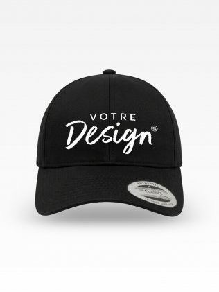 Casquette snapback FX7706 personnalisée Casquette snapback FX7706 personnalisable, exemple de marquage sur la face avant