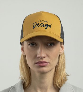Casquette trucker 5 panneaux premium personnalisable Casquette trucker 5 panneaux premium personnalisable