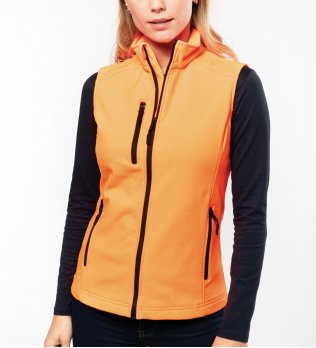 Bodywarmer femme softshell K404 coloris orange