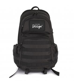 Sac à dos tactique urbain personnalisable de face avec votre design Sac à dos tactique urbain personnalisable de face avec votre design