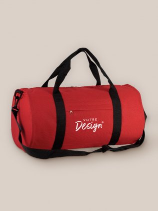 Sac de sport KI0633 Red personnalisé avec votre logo sur la face avant Sac de sport KI0633 Red personnalisé avec votre logo sur la face avant