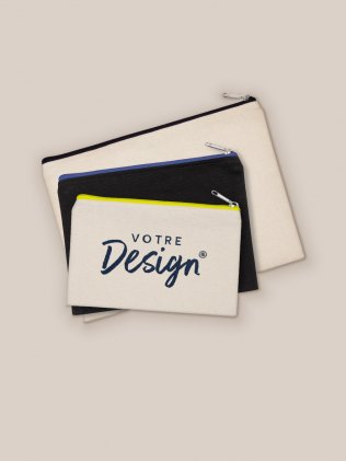Pochette en coton personnalisable KI07XX, lot de 3 tailles, personnalisée avec votre design Pochette en coton personnalisable KI07XX, lot de 3 tailles, personnalisée avec votre design