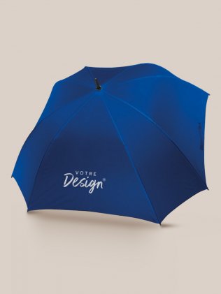 Parapluie de golf carré personnalisable KI2005 bleu roi Parapluie de golf carré KI2005 personnalisable bleu roi, marquage votre design sur un pan