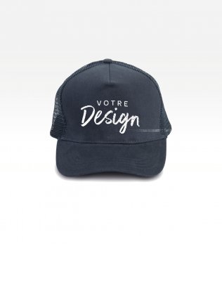 Exemple de marquage personnalisé sur la casquette trucker KP137