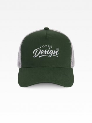 Logo sur la casquette trucker 5 panneaux KP137