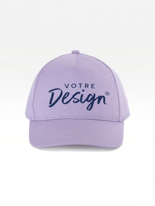 Exemple de marquage personnalisé sur la casquette enfant en coton - 5 panneaux KP149 Exemple de marquage personnalisé sur la casquette enfant en coton - 5 panneaux KP149