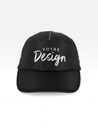 Exemple de marquage personnalisé sur la casquette sport KP205 Exemple de marquage personnalisé sur la casquette sport KP205