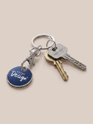 Porte-clés à jeton personnalisable MK4006 avec marquage Porte-clés à jeton personnalisable MK4006 avec marquage